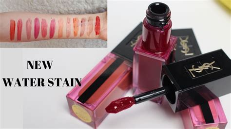 ysl water stain 603|YSL Water Stain Vernis A Levres Review & Swatches .